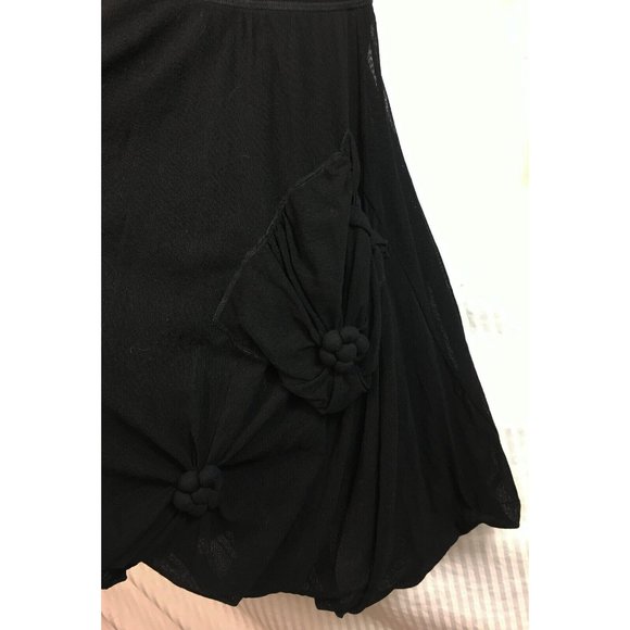 Sz M Petit Pois Viviana G Flapper Style 20s Zip Front Mesh Dress 90s Y2k Goth - Picture 3 of 5